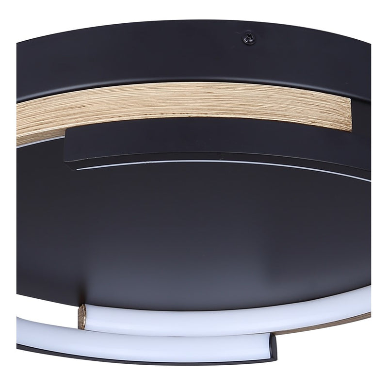 Canarm Azria 4 Light LED 15" Flush Mount, Matte Black