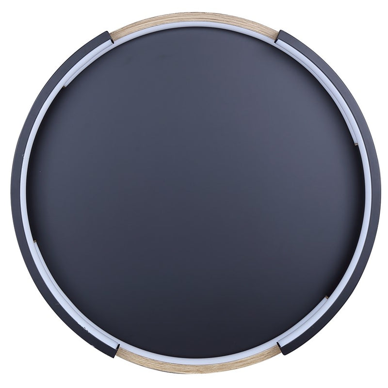 Canarm Azria 15in 4-Light LED Flush Mount | Modern Matte Black with Brushed Brown | Kitchen & Bathroom | 15 x 15 x 3 in | Model LFM283A15BKB