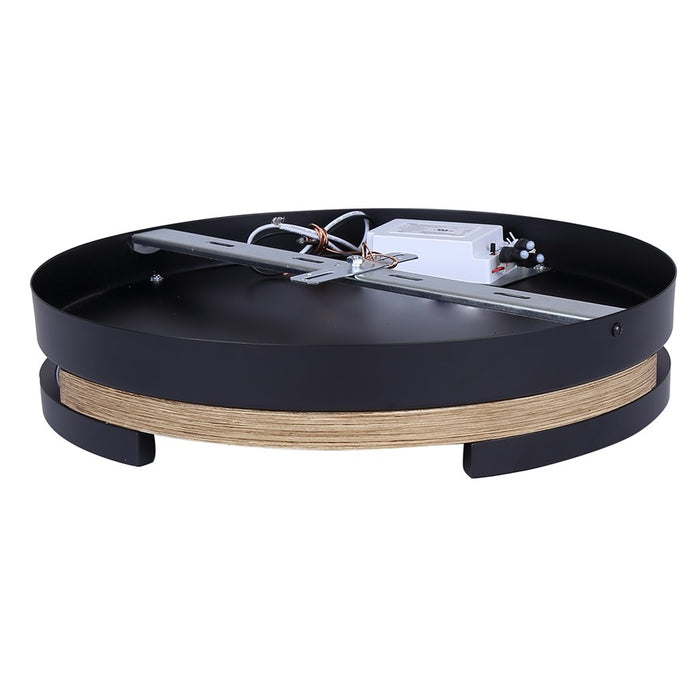 Canarm Azria 4 Light LED 15" Flush Mount, Matte Black