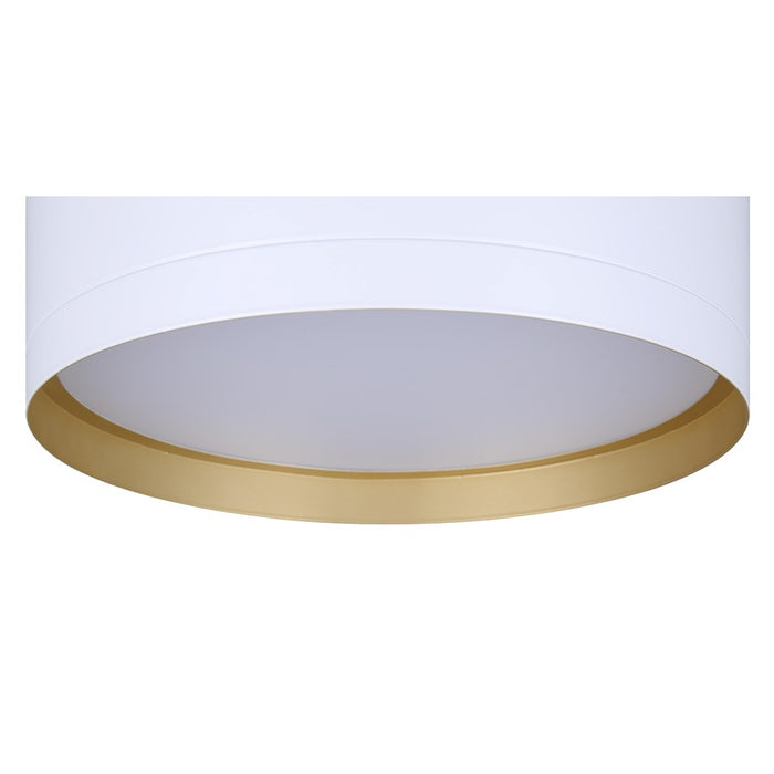 Canarm Kyrie 1 Light 11.75" Flush Mount, White