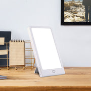 Canarm Therapy Lamp LED Table Mirror | White Portable Light Therapy & Reading Lamp | Desk & Bedside | 6 x 10 in | Model LH01WH-C