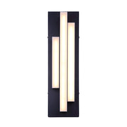 Canarm Loki 5.5in LED Outdoor Wall Light | Matte Black Minimalist | Front Door & Patio | 5.5 x 2.88 x 22 in | Model LOL528BK
