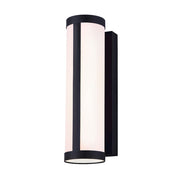 Canarm Sindri 14in LED Outdoor Wall Light | Matte Black Acrylic Shade | Entryway & Patio | 5.5 x 4.38 x 14.12 in | Model LOL529BK