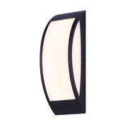 Canarm Bardo 13in LED Outdoor Wall Light | Matte Black Acrylic Shade | Entryway & Patio | 4.38 x 4.38 x 13.25 in | Model LOL530BK