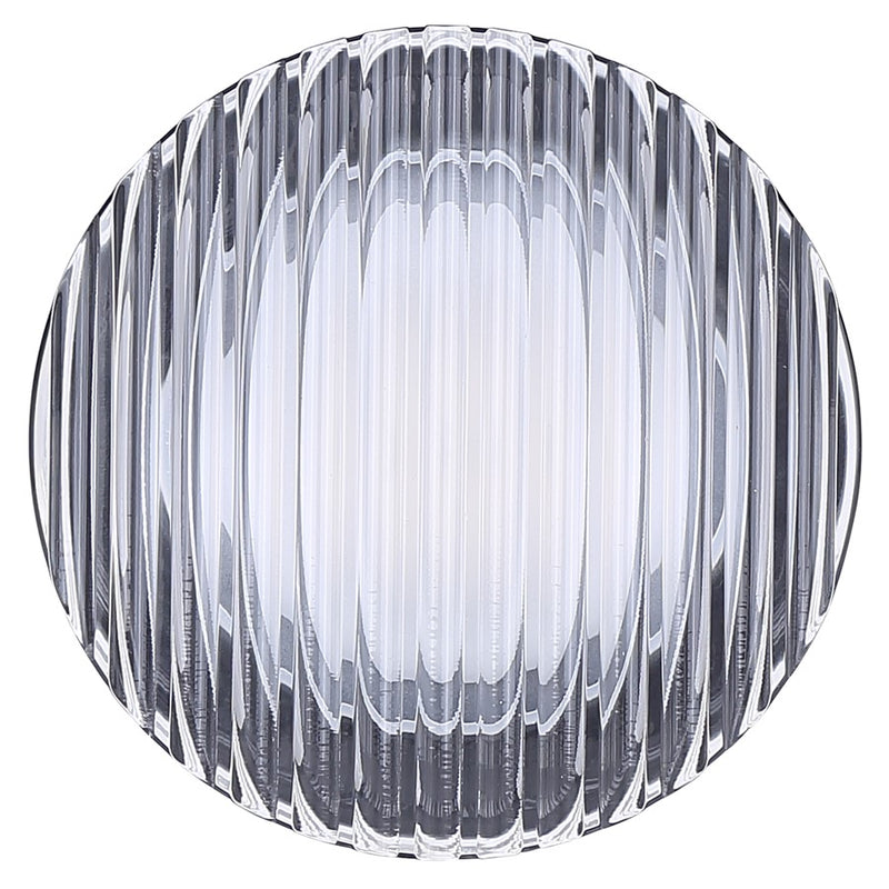 Canarm Benni 5in 1-Light Outdoor Lantern | Modern Black Metal and Acrylic | Entryway & Garden | 5.38 x 3.75 x 5.38 in | Model LOL647BK