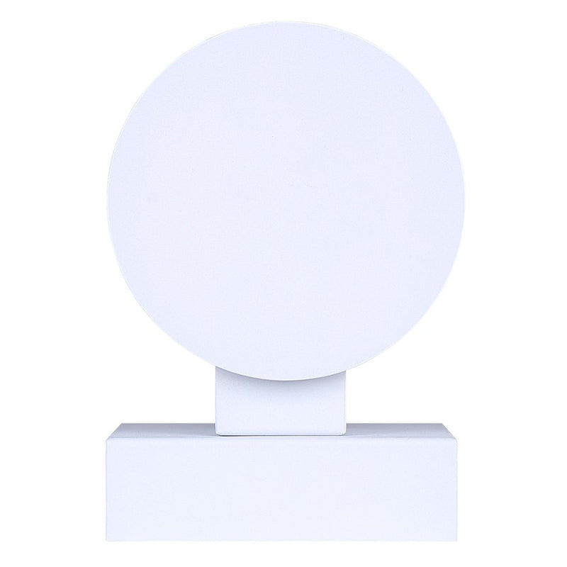 Canarm Javon 7in 1-Light Outdoor Wall Lantern | White Metal and Opal Glass | Entryway & Patio | 4.75 x 7 x 7 in | Model LOL650WH