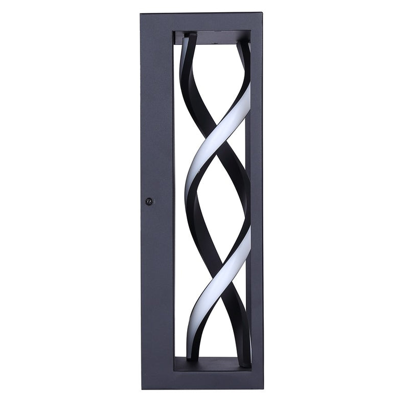 Canarm Zora 5in 1-Light LED Outdoor Wall Lantern | Black and Silicone Rubber | Entryway & Patio | 5 x 4 x 14 in, Wet Rated | Model LOL655BK