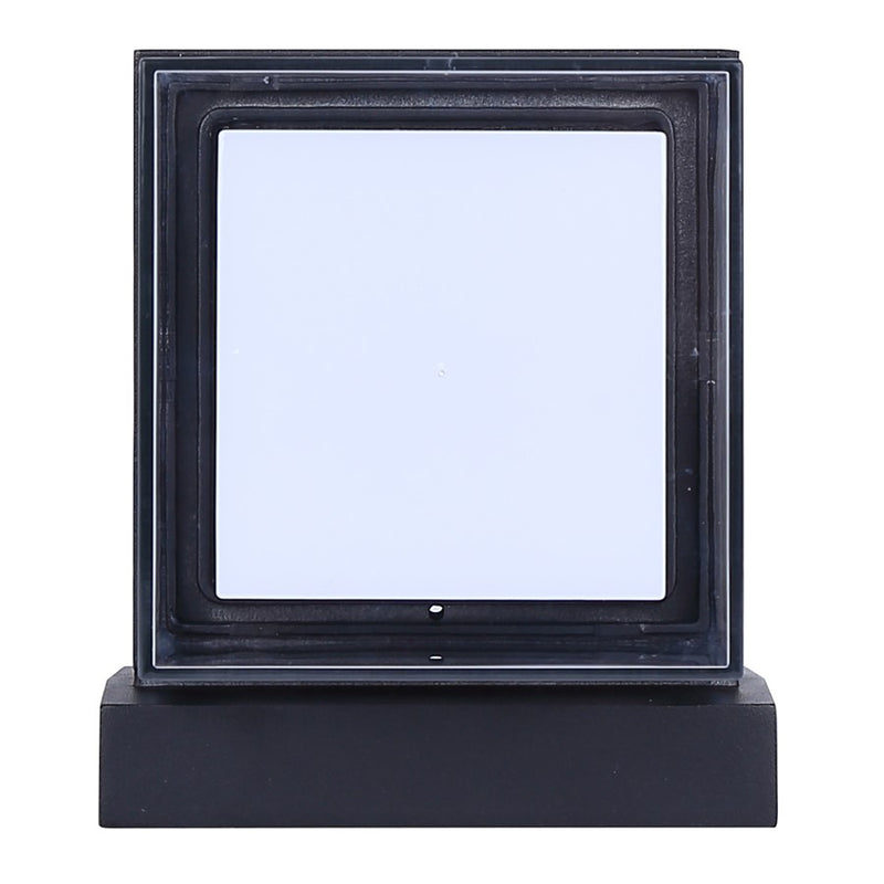 Canarm Axl 1-Light Outdoor Up & Down Wall Light | Modern Black Metal | Entryway & Patio | 4 x 4 x 9 in | Model LOL676BK