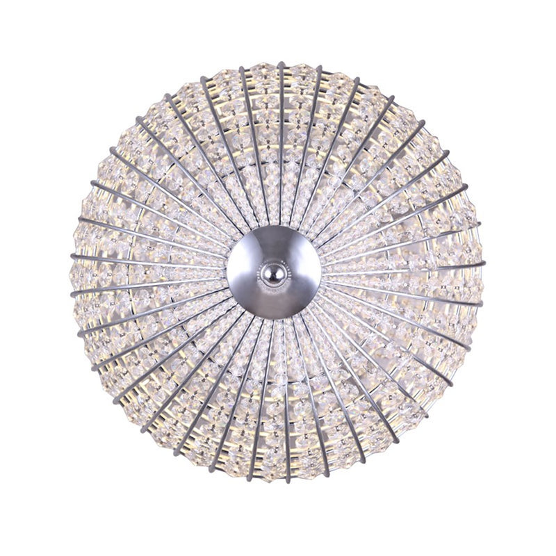 Canarm Tilley 14in 1-Light LED Pendant | Chrome and Crystal | Kitchen Island & Dining Room | 14 x 20 in | Model LPL145A15CH