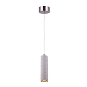 Canarm 1-Light 4.38in LED Cord Pendant | Brushed Nickel Metal and Cement | Kitchen Island & Dining Room | 0.38 x 60.5 in | Model LPL158A01BN4