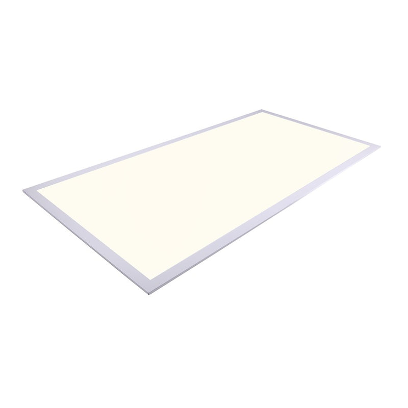 Canarm 24in LED Flat Panel Pendant | Matte White Metal | Kitchen & Office Ceiling Light | 47.88 x 23.75 x 1.62 in | Model LPL24A40WH