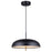 Canarm Kelvin 1 Light LED 15.75" Pendant, Matte Black/Gold