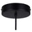 Canarm Kelvin 1 Light LED 15.75" Pendant, Matte Black/Gold