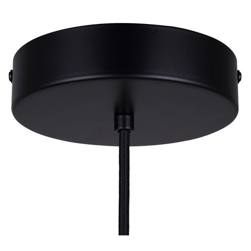 Canarm Kelvin 1 Light LED 15.75" Pendant, Matte Black/Gold