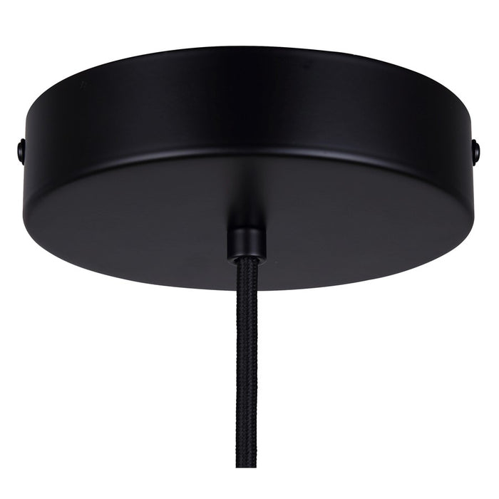 Canarm Kelvin 1 Light LED 15.75" Pendant, Matte Black/Gold