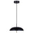 Canarm Kelvin 1 Light LED 15.75" Pendant, Matte Black/Gold