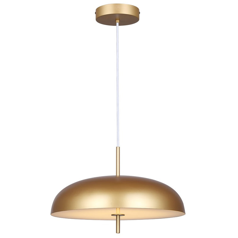Canarm Kelvin 1 Light 15.75" Pendant, Gold