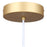 Canarm Kelvin 1 Light 15.75" Pendant, Gold