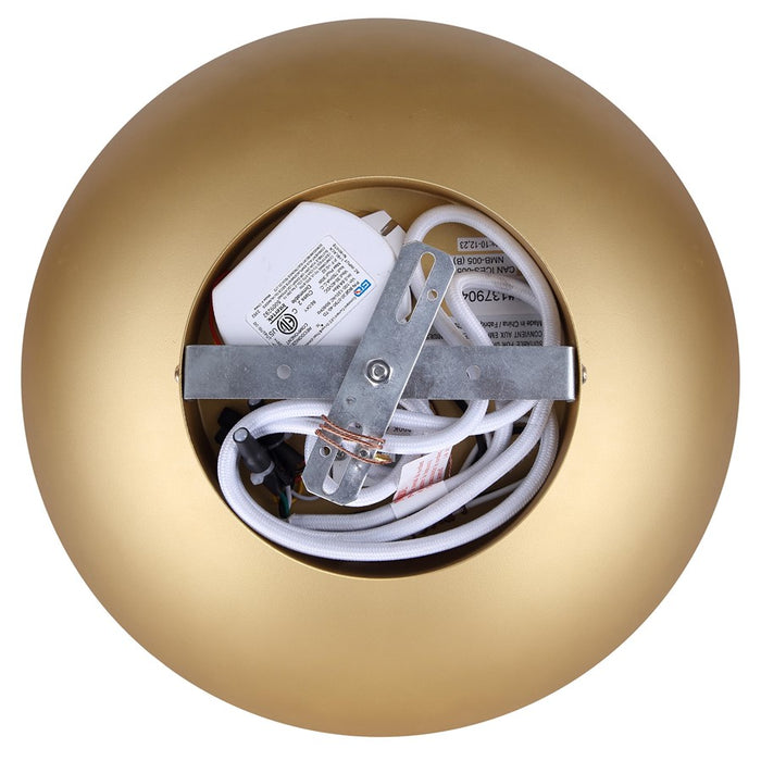 Canarm Kelvin 1 Light 15.75" Pendant, Gold