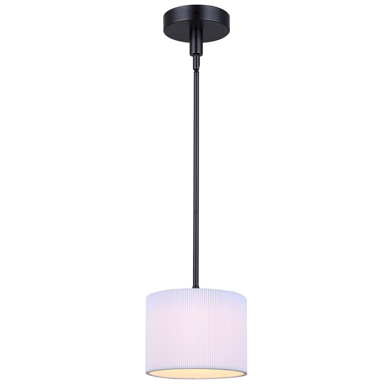 Canarm Carmynn 1 Light 8.13" Pendant, Black