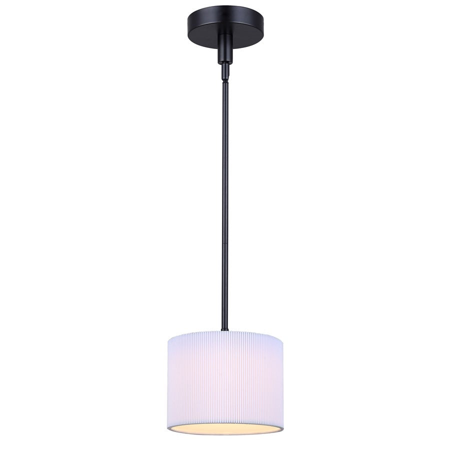 Canarm Carmynn 1 Light 8.13" Pendant, Black