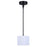 Canarm Carmynn 1 Light 8.13" Pendant, Black
