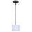 Canarm Carmynn 1 Light 8.13" Pendant, Black