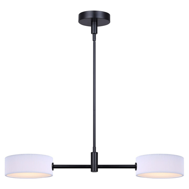 Canarm Carmynn 2 Light LED 8.13" Pendant, Black