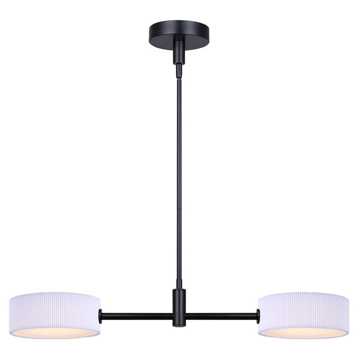 Canarm Carmynn 2 Light LED 8.13" Pendant, Black - LPL288A02BK