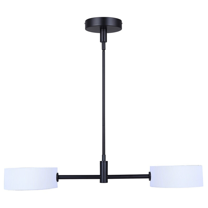 Canarm Carmynn 2 Light LED 8.13" Pendant, Black