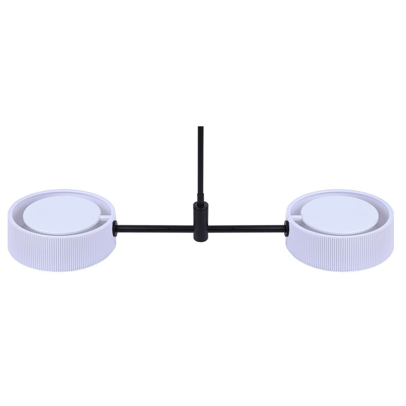 Canarm Carmynn 2 Light LED 8.13" Pendant, Black