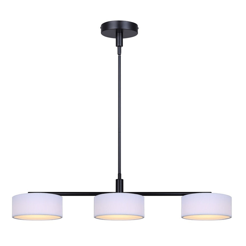 Canarm Carmynn 3 Light 8" LED Pendant, Black