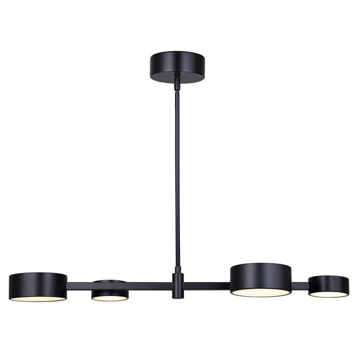Canarm Montgomery 4 Light 34" Pendant, Black - LPL315A04BK