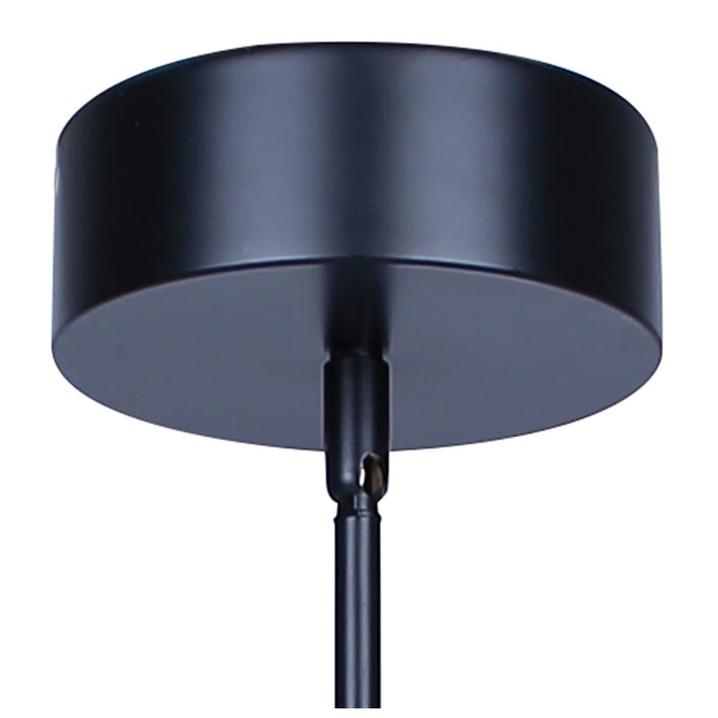 Canarm Montgomery 34in 4-Light LED Pendant | Matte Black and Acrylic Shade | Kitchen Island & Dining Room | 34 x 11 x 7 in | Model LPL315A04BK