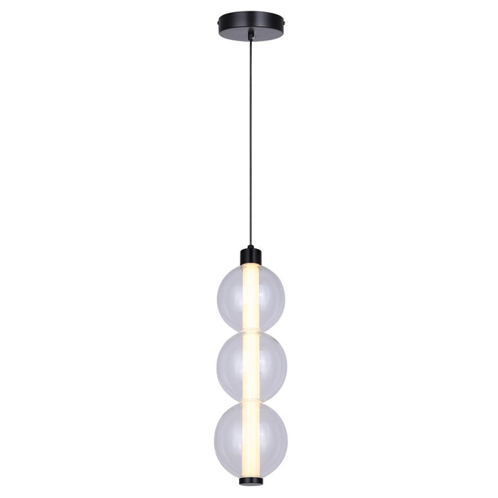 Canarm Melody 1 Light LED 5.13" Pendant, Black