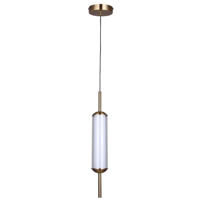 Canarm Lavene 1 Light 5.13" Pendant, Gold
