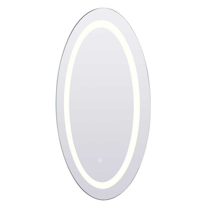 Canarm Madison 19.7x31.5in Oval LED Mirror | Mirror Finish | Bathroom & Vanity | 19.7 x 19.7 x 31.5 in | Model LR8116A1931