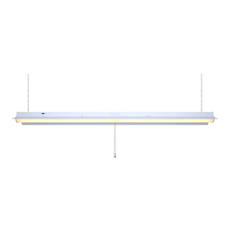 Canarm Madison 47in LED Utility Light | White Finish | Garage & Workshop | 2.33in Slim Profile, Damp Rated | Model LS48A30