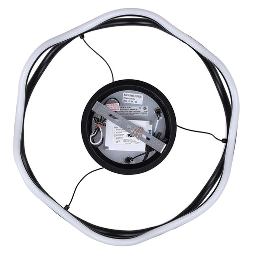 Canarm Castra 3 Light 16.88" Semi Flush Mount, Black