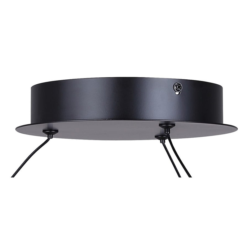 Canarm Castra 3 Light 16.88" Semi Flush Mount, Black