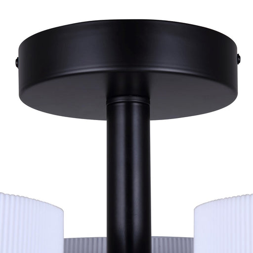 Canarm Carmynn 3 Light LED 21" Semi Flush Mount, Black