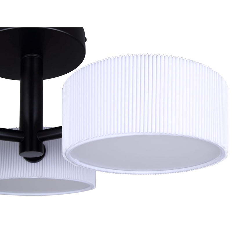 Canarm Carmynn 3 Light LED 21" Semi Flush Mount, Black