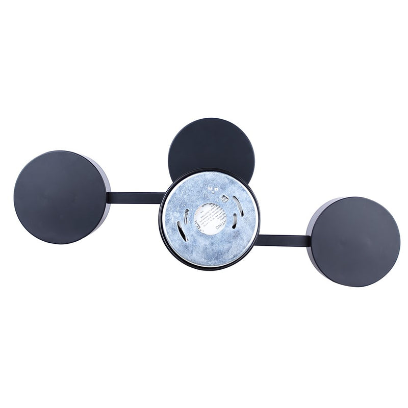 Canarm Montgomery 3 Light LED 24.25" Semi Flush Mount, Black