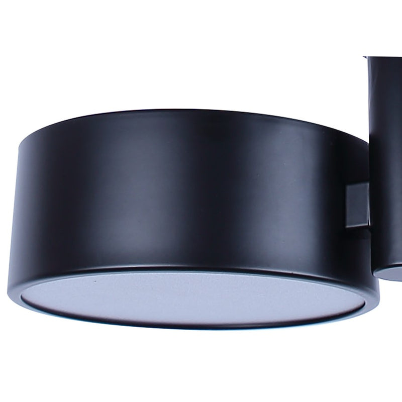 Canarm Montgomery 3 Light LED 24.25" Semi Flush Mount, Black