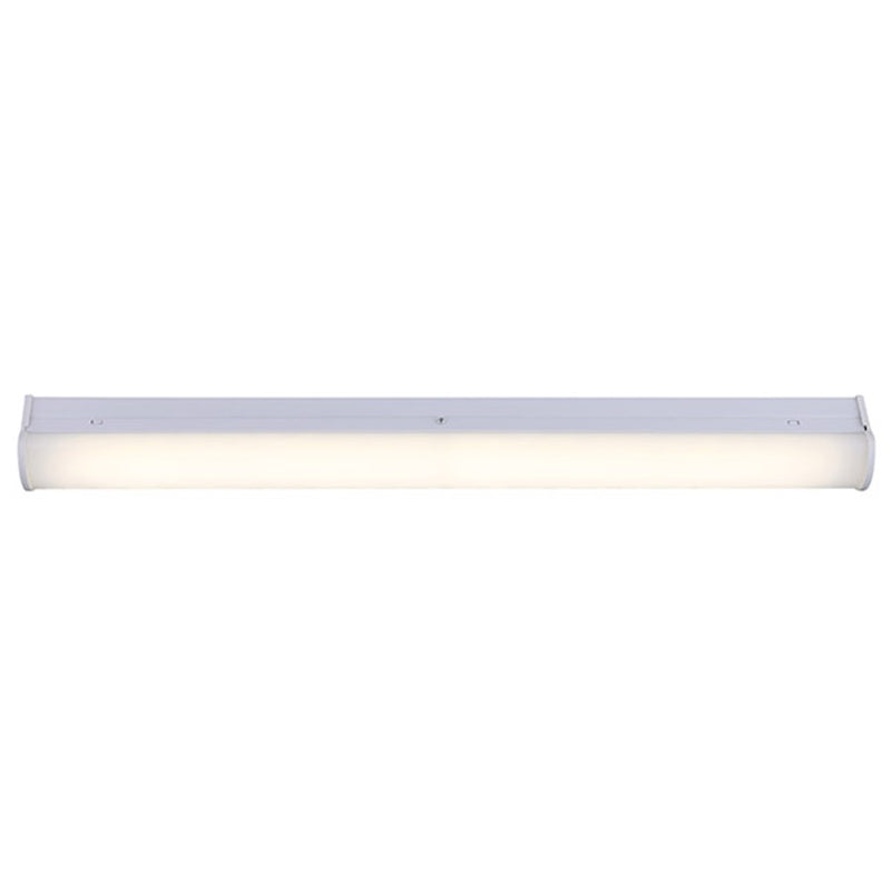 Canarm LED Strip Utility Light 24in | White Acrylic Flush Mount | Garage, Workshop & Utility Room | 1700 Lumens, 4000K, Dimmable | Model LT12A20