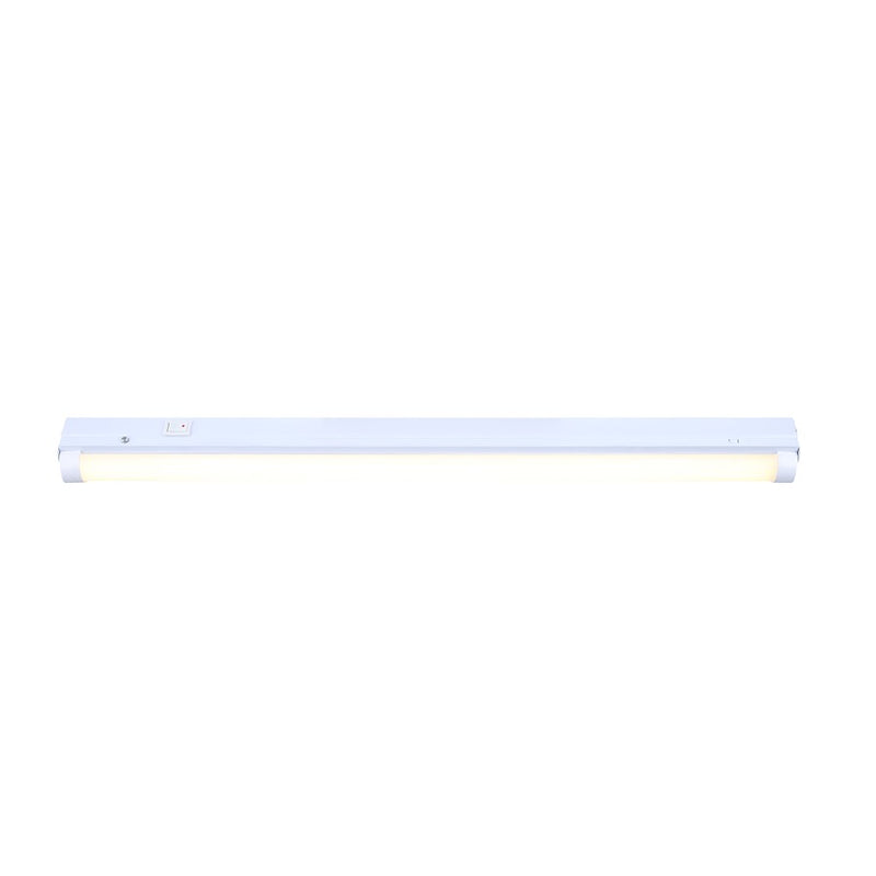 Canarm Madison 24in LED Utility Light | White Metal Flush Mount | Garage, Laundry & Utility Room | 23.6 x 1.6 x 2 in | Model LT24A20