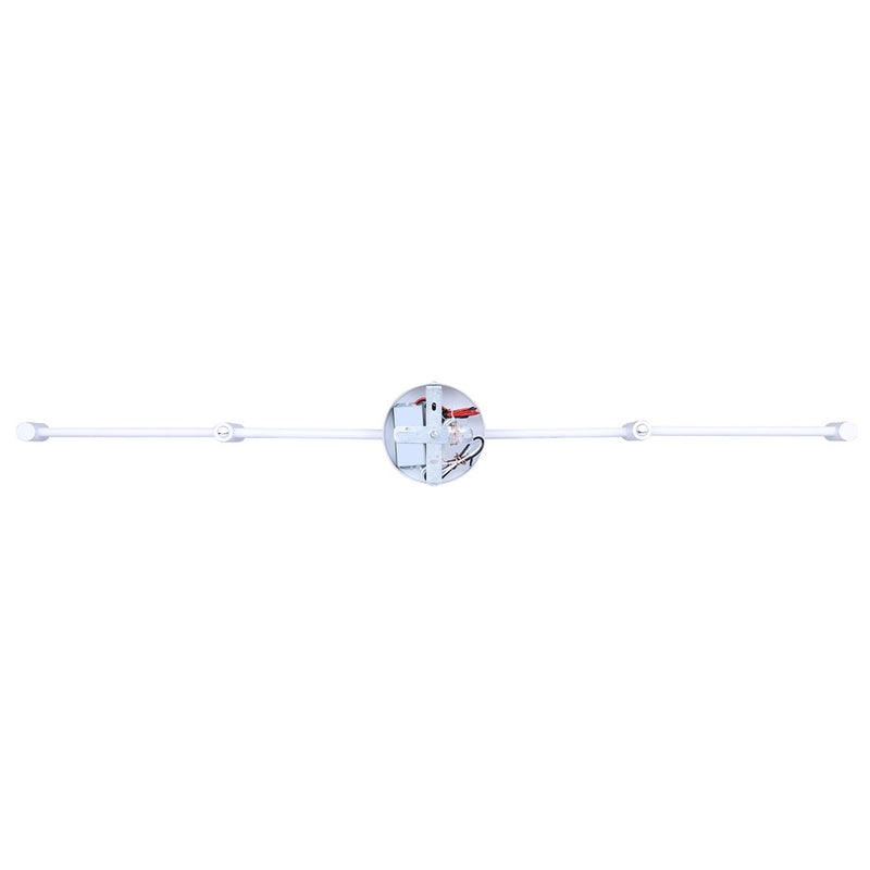 Canarm Axa 44in 4-Light LED Track Light | Modern White Metal and Acrylic | Living Room, Kitchen & Workspace | Model LT295A05WH
