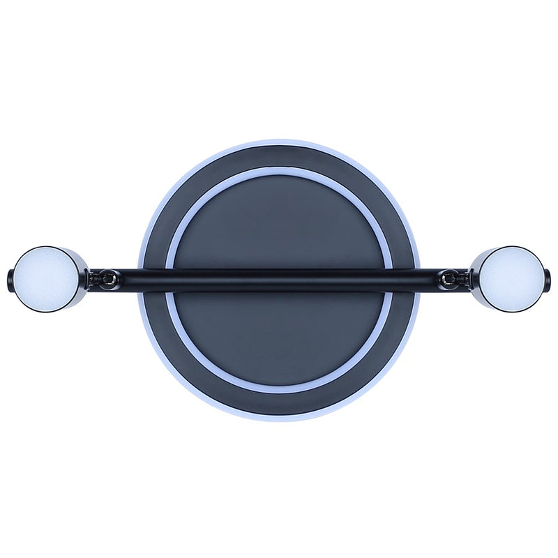 Canarm Denver 14in 2-Light LED Track Light | Modern Matte Black Steel and Aluminum | Living Room, Bedroom & Kitchen | Model LT314A02BK