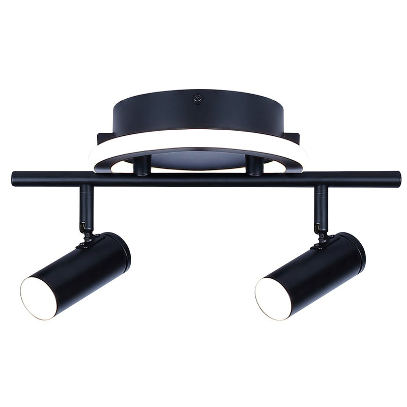 Canarm Denver 2 Light Track Lighting, Black