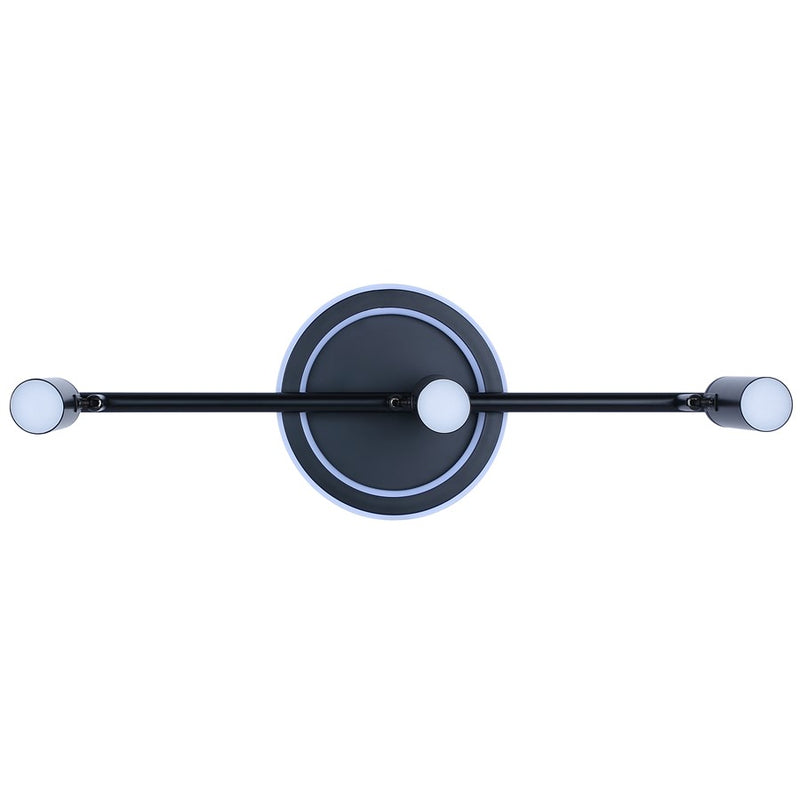 Canarm Denver 24in 3-Light LED Track Light | Modern Matte Black Steel and Aluminum | Living Room, Bedroom & Kitchen | Model LT314A03BK